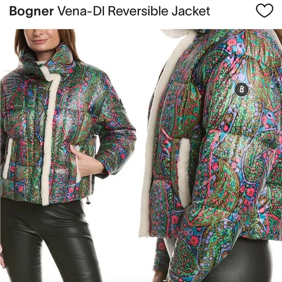 Bogner Women’s Reversible Vena Down Jacket, size M
